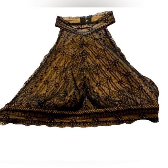 Free people lace halter bra top boho romantic chic - Picture 2 of 3